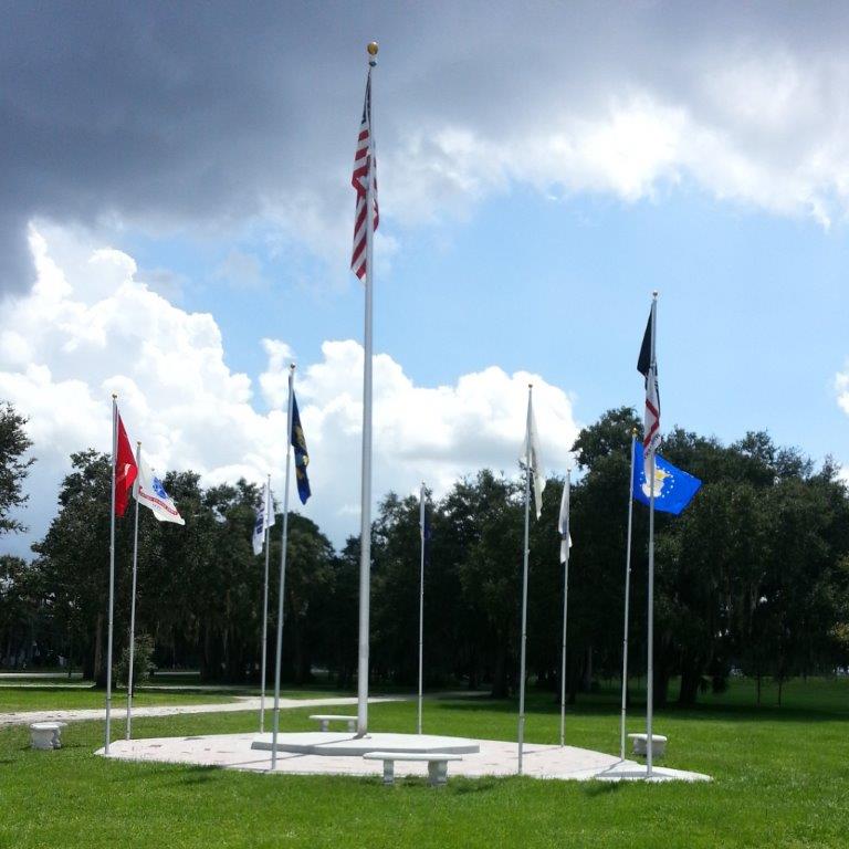 DeSoto Veterans Memorial Park Flag Posts